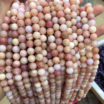 A Pink Opal Stone Beads Natural Gemstone Beads 10mm 15''