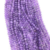 Perles en pierres précieuses naturelles d'améthyste violet clair 6 mm 15''