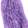 Perles en pierres précieuses naturelles d'améthyste violet clair 6 mm 15''