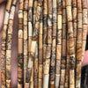 4x13mm Picture Jasper Tube Beads 15''