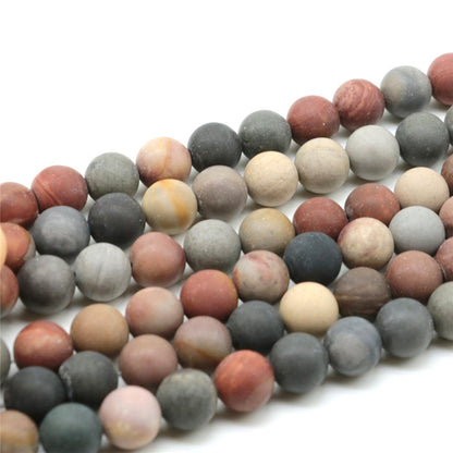 Ocean Jasper Matte Beads 4mm 6mm 8mm 10mm 12mm 15''