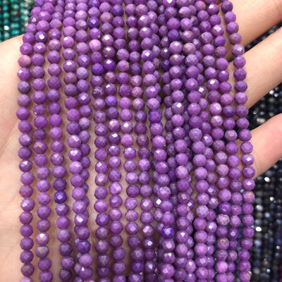 Phosphosiderite Faceted Beads 4mm 15''