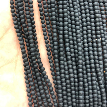 Onyx Matte Beads Natural Gemstone Beads 2mm 3mm 4mm 15''