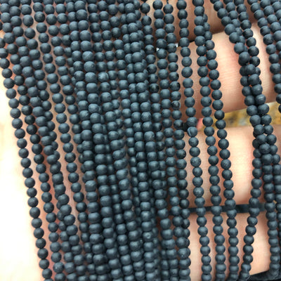 Onyx Matte Beads Natural Gemstone Beads 2mm 3mm 4mm 15''