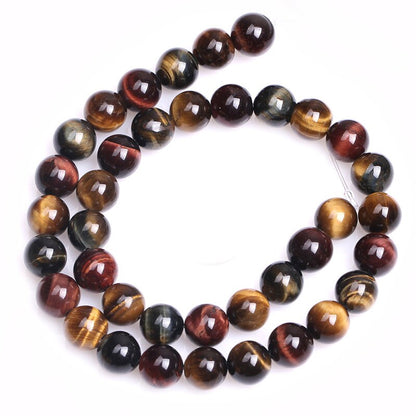 A 3 Color Tiger Eye Beads Natural Gemstone Beads 6mm 8mm 10mm 12mm 14mm 15''