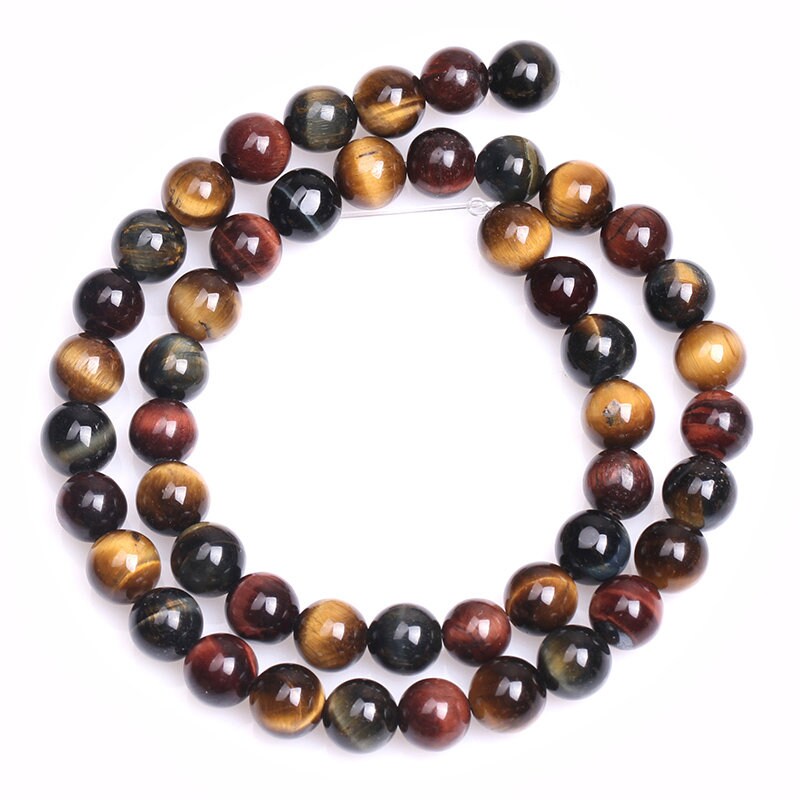A 3 Color Tiger Eye Beads Natural Gemstone Beads 6mm 8mm 10mm 12mm 14mm 15''