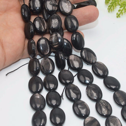 Hypersten/ Hypersthene Oval Beads 13x18mm 15''