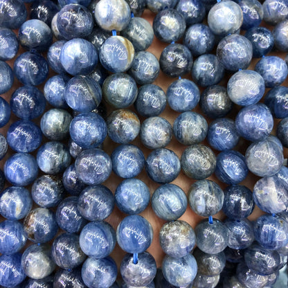Genuine Kyanite Stone Beads 8mm 10mm 15''