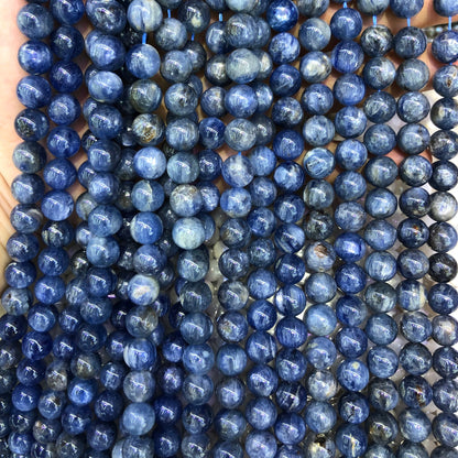 Genuine Kyanite Stone Beads 8mm 10mm 15''