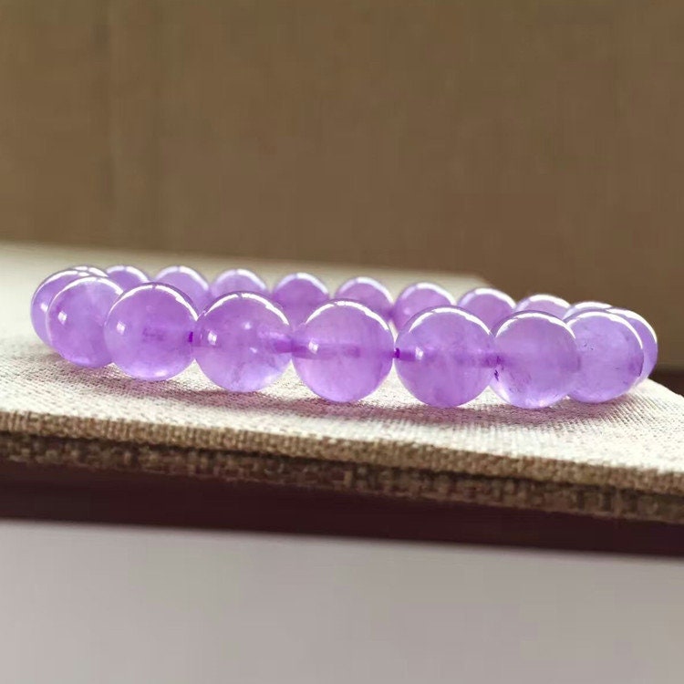 Genuine Purple Jade Bracelet 8''