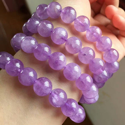 Genuine Purple Jade Bracelet 8''
