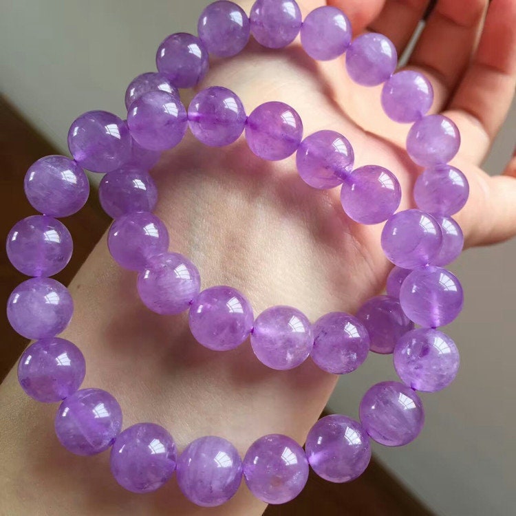 Genuine Purple Jade Bracelet 8''