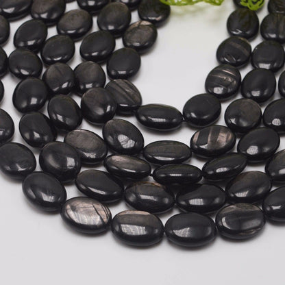Hypersten/ Hypersthene Oval Beads 13x18mm 15''