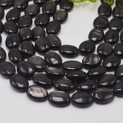 Hypersten/ Hypersthene Oval Beads 13x18mm 15''