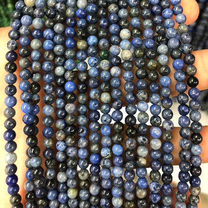 Blue Dumortierite Stone Beads 4mm 6mm 8mm 10mm 12mm 15''
