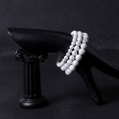 Howlite Bracelet 8''