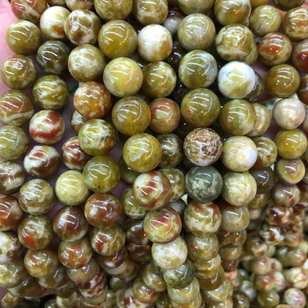 Lizardite Serpentine Beads  6mm 8mm 10mm 12mm 15''