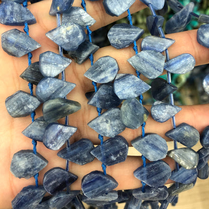 Genuine Kyanite Teardrop Beads 12-15mm 24pcs