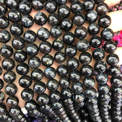 Blue Astrophyllite Stone Beads 6mm 8mm 10mm 15''