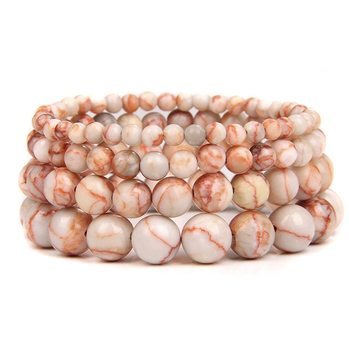 Red Silk Jasper Bracelet 8''