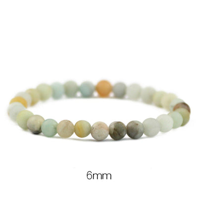 Matte Amazonite Bracelet 8''