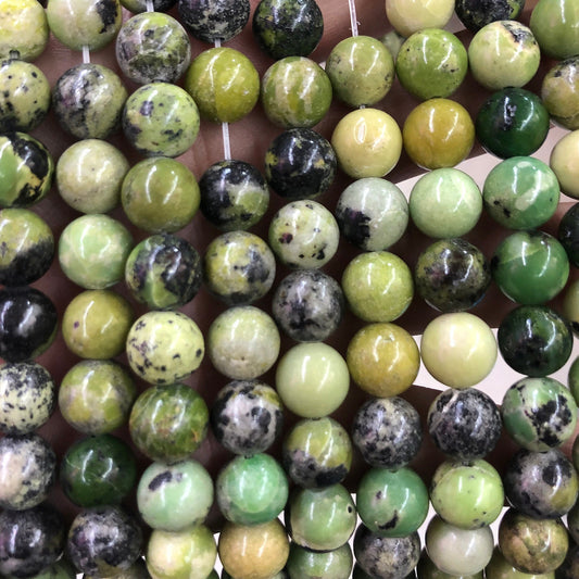 Australsk jade, naturlig ædelsten, rund løs sten, 4mm 6mm 8mm 10mm 15''