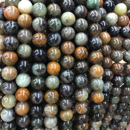 Afrikansk jade, naturlig ædelsten, rund sten 6mm 8mm 10mm 15''