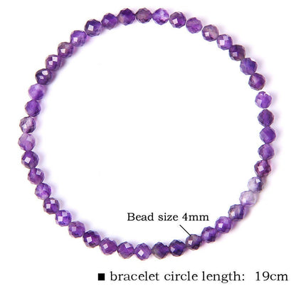 Amethyst Faceted Bracelet 7.5''