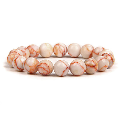 Red Silk Jasper Bracelet 8''