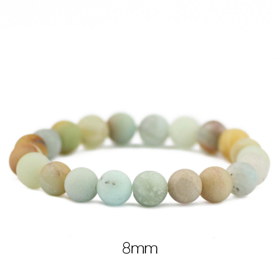 Bracelet Amazonite Mat 8''