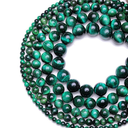Green Tiger Eye Beads Natural Gemstone Beads 4mm 6mm 8mm 10mm 12mm 14mm 15''