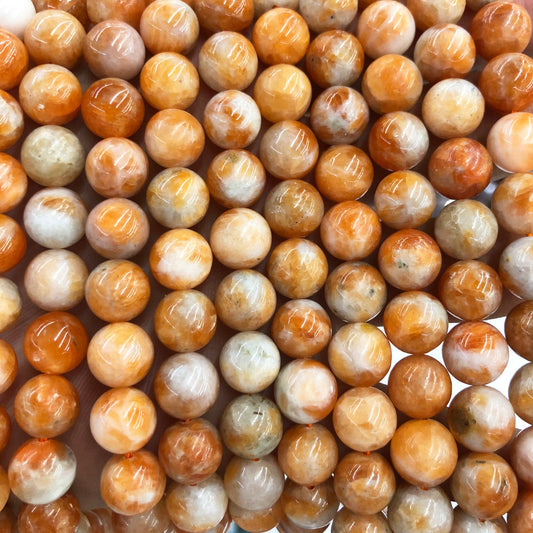 Peru Calcite perler 6mm 8mm 10mm 12mm 15''
