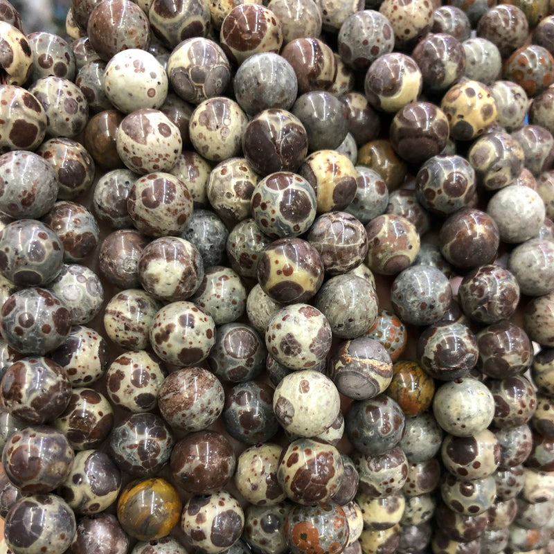 Perles de jaspe astéroïde 6 mm 8 mm 10 mm 15''