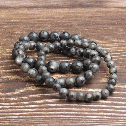 Sort labradorit armbånd natursten armbånd 4mm 6mm 8mm 10mm 8''