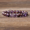 Purple Lodolite Quartz Bracelet 8''
