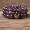 Purple Lodolite Quartz Bracelet 8''