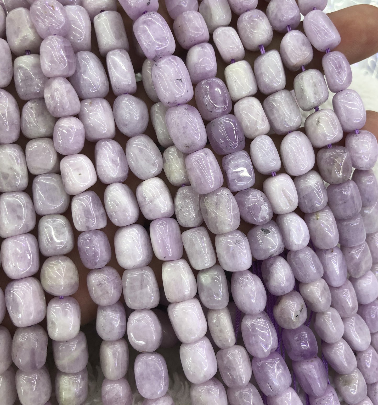 Kunzite Nugget Stone Beads 12-15mm
