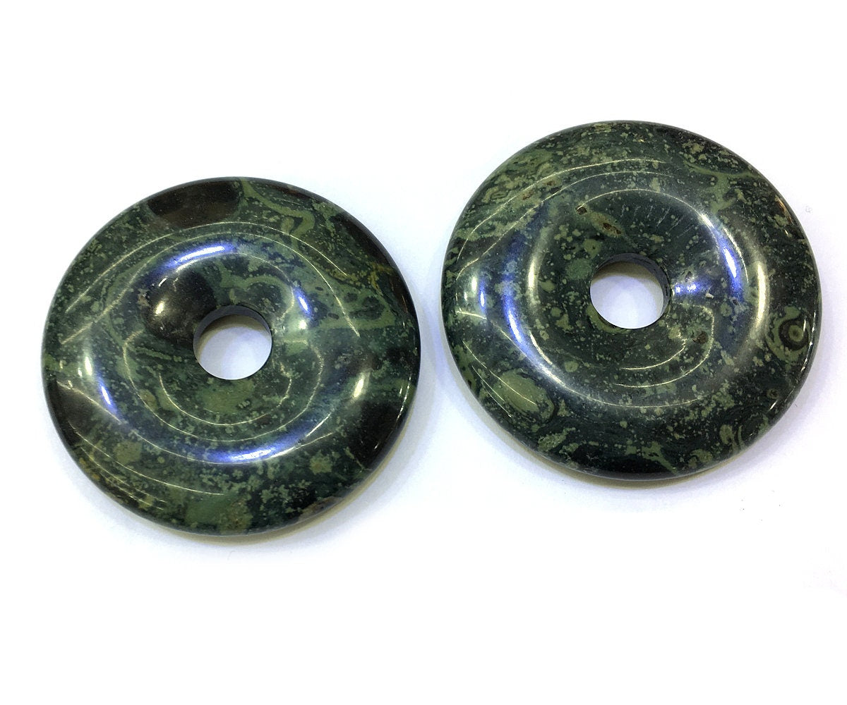 Kambaba Jasper Donut Pendant 30mm 40mm 50mm 1pc