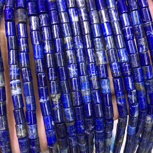 5.4x7.5mm Lapis Lazuli Tube Beads 15''