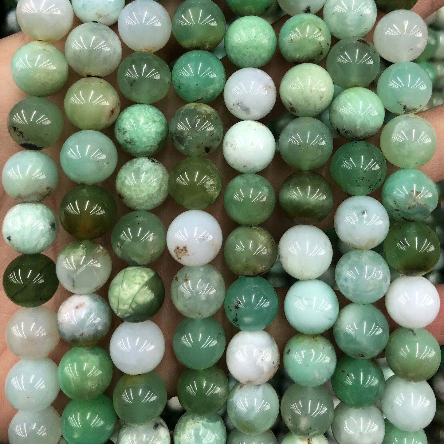 AA Chrysoprase Beads Naturlige ædelstensperler 6mm 8mm 10mm 11mm 12mm 15''