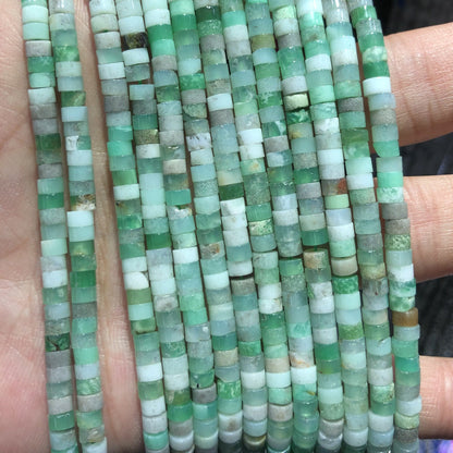 2x4mm Chrysoprase Rondelle Beads 15''
