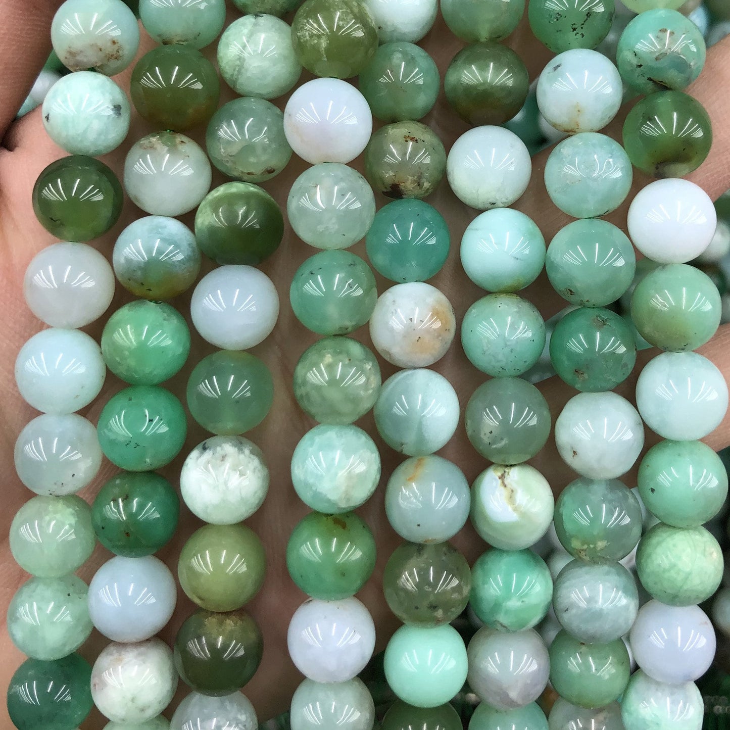 AA Chrysoprase Beads Naturlige ædelstensperler 6mm 8mm 10mm 11mm 12mm 15''