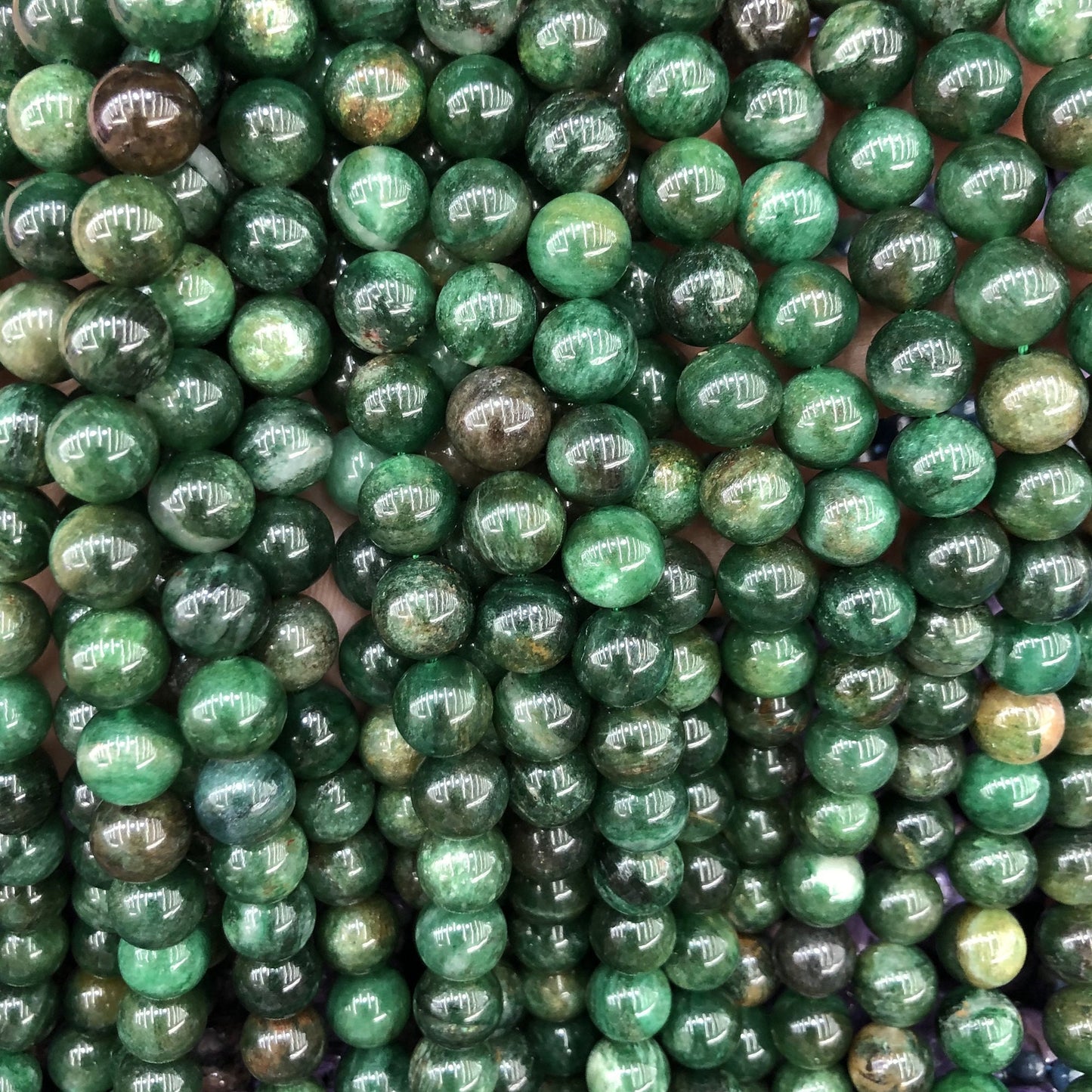 Fuchsite Beads Green Mica Crystal Stone Beads 6mm 8mm 10mm 15''