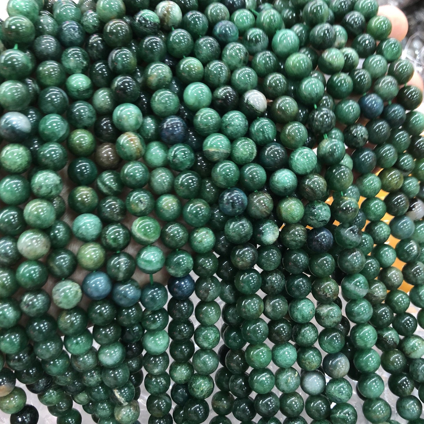 Fuchsite Beads Green Mica Crystal Stone Beads 6mm 8mm 10mm 15''
