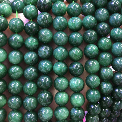 A+ Fuchsite Perler Grøn Glimmer Krystalsten Perler 6mm 8mm 10mm 15''