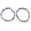 Blue Agate Bracelet Faceted Bracelet 8''
