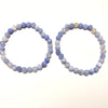 Blue Agate Bracelet Faceted Bracelet 8''