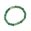 Bracelet à facettes en agate verte 8''