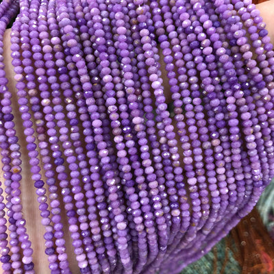 Phosphosiderite Rondelle Faceted Beads 2x3mm 15''