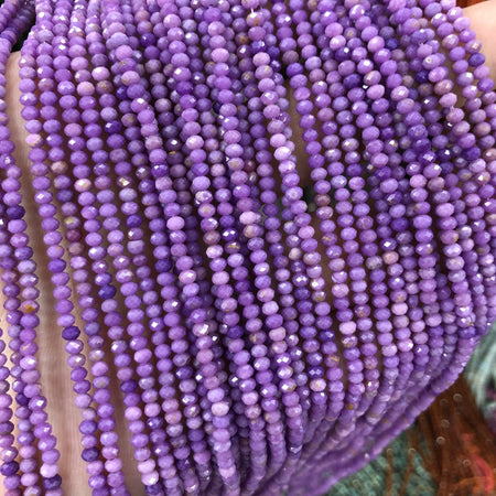 Perles à facettes en phosphosidérite 2x3 mm 15''